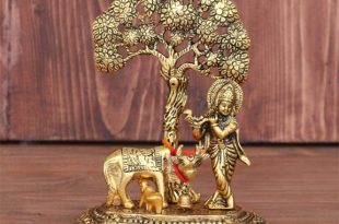 Krishna With Cow Standing