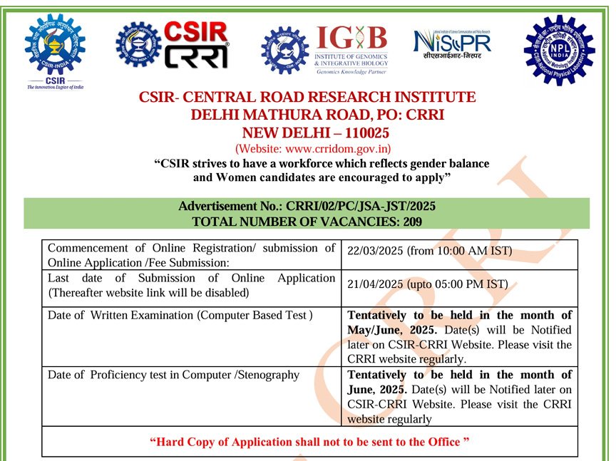 Central Jobs” ఇంట‌ర్ అర్హ‌త‌తో సెంట్ర‌ల్ ఉద్యోగాలు..