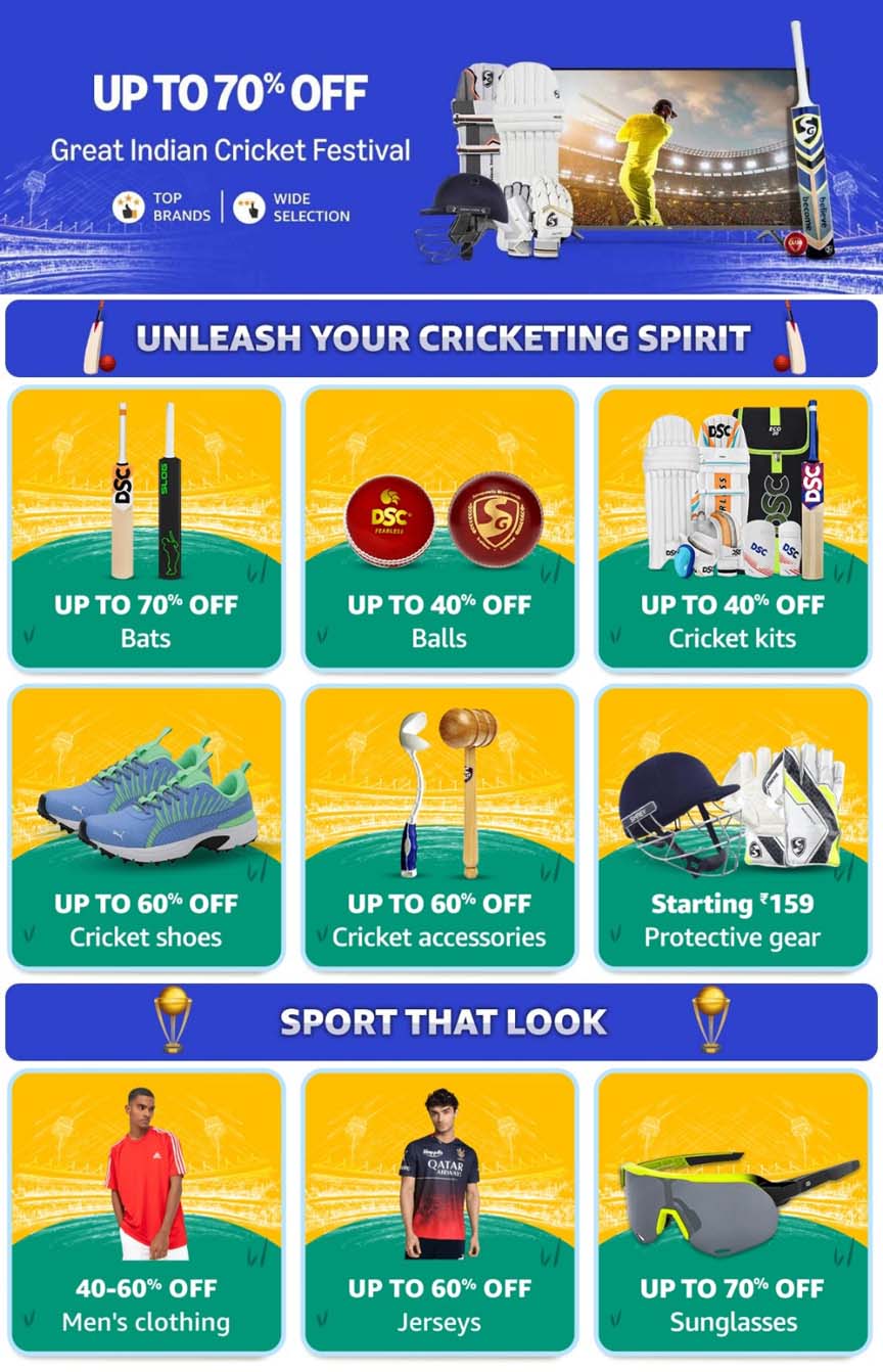 Amazon Offer” గ్రేట్ ఇండియ‌న్ ఫెస్టివెల్ 70 శాతం త‌గ్గింపుతో..