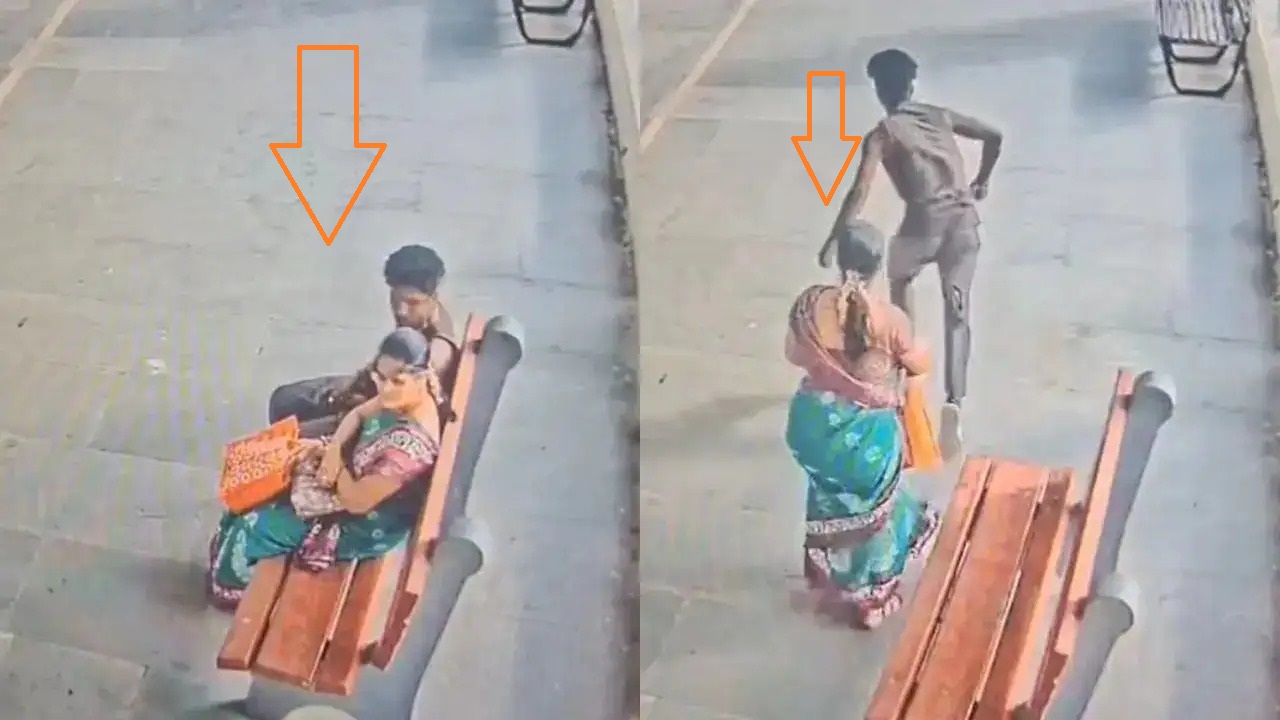 Chennai Railway station” అరేయ్ ఏంట్ర ఇది… రైల్వేస్టేష‌న్‌లో ఒంట‌రిగా ఉన్న మ‌హిళ ప‌క్క‌న కూర్చొని.. వీడియో వైర‌ల్