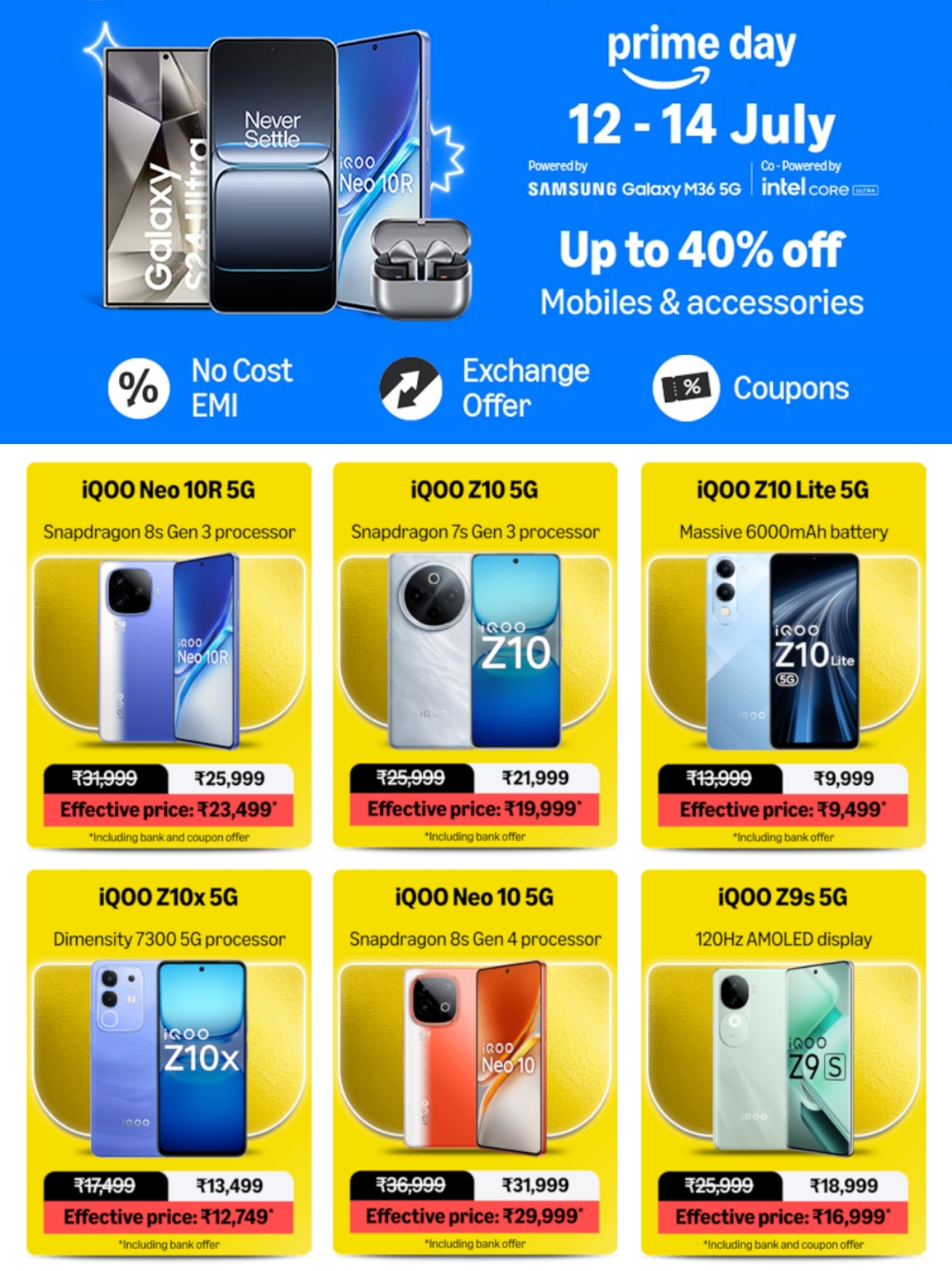 Amazon Prime Day 2025″త‌క్కువ‌లో త‌క్కువ‌..  కొత్త ఫోన్లపై ఆకర్షణీయమైన డిస్కౌంట్లు!