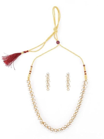 Zaveri Pearls modern” పర్ల్ చోకర్ సెట్‌ పండుగ స్పెషల్ డీల్ కేవలం ₹214/- కి!